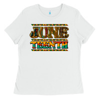 White juneteenth Ladies Tee - NancyCooperArtShop