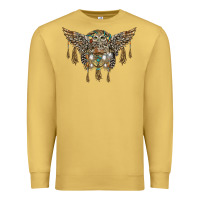 Antique Gold native dream catcher with owl Premium Sweatshirt - BarkalooDesign