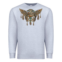 Heather Grey native dream catcher with owl Premium Sweatshirt - BarkalooDesign