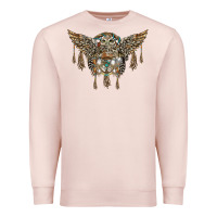 Pale Pink native dream catcher with owl Premium Sweatshirt - BarkalooDesign
