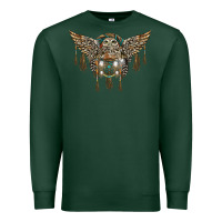 Sports Green native dream catcher with owl Premium Sweatshirt - BarkalooDesign