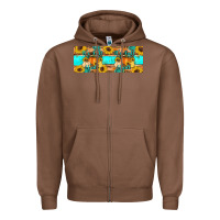 Chestnut it's fall y'all Zipper Hoodie - Artiststas