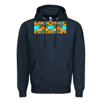 Navy it's fall y'all Zipper Hoodie - Artiststas