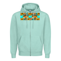 Seafoam it's fall y'all Zipper Hoodie - Artiststas
