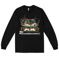 Black cowhide and hunter truck olivia Long Sleeve Tee - OliviaCreatesArt