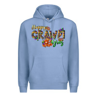 Colony Blue Happy crawdi Gras Premium Hoodie - LillyAllenDesigns