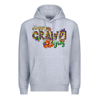 Heather Grey Happy crawdi Gras Premium Hoodie - LillyAllenDesigns