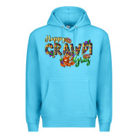 Ocean Blue Happy crawdi Gras Premium Hoodie - LillyAllenDesigns