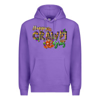 Purple Happy crawdi Gras Premium Hoodie - LillyAllenDesigns