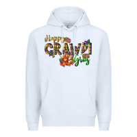 White Happy crawdi Gras Premium Hoodie - LillyAllenDesigns