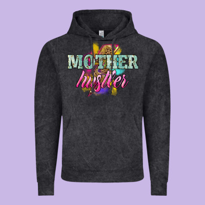 Mother Hustler Lightning Bolt Mother's Day Vintage Hoodie Designed By Howdyjamesfarm