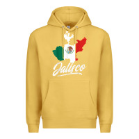 Antique Gold Mexico Jalisco Mexican Flag Gift Premium Hoodie - trangStudio