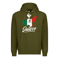 Army Green Mexico Jalisco Mexican Flag Gift Premium Hoodie - trangStudio