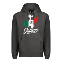 Charcoal Heather Mexico Jalisco Mexican Flag Gift Premium Hoodie - trangStudio