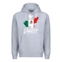 Heather Grey Mexico Jalisco Mexican Flag Gift Premium Hoodie - trangStudio