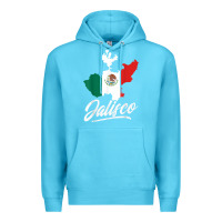 Ocean Blue Mexico Jalisco Mexican Flag Gift Premium Hoodie - trangStudio
