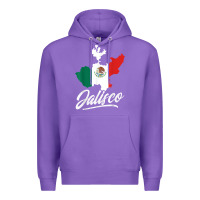 Purple Mexico Jalisco Mexican Flag Gift Premium Hoodie - trangStudio