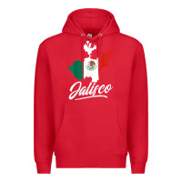 Red Mexico Jalisco Mexican Flag Gift Premium Hoodie - trangStudio