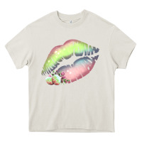 Cream Pastel Color Easter Lips Heavy Core Tee - Bettercallsaul
