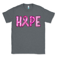 Charcoal Heather Western Hope Breast Cancer Classic Tee - RanaPortraitStore