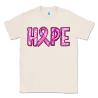 Natural Western Hope Breast Cancer Classic Tee - RanaPortraitStore