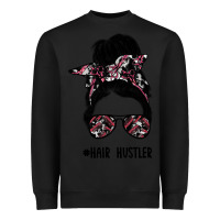 Black hair hustler Heavyweight Sweatshirt - SublimationCraftShop
