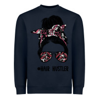 Navy hair hustler Heavyweight Sweatshirt - SublimationCraftShop