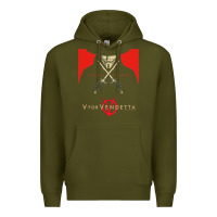 Army Green V For Vendetta Freedom Forever Premium Hoodie - trangStudio