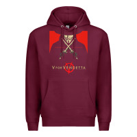 Burgundy V For Vendetta Freedom Forever Premium Hoodie - trangStudio