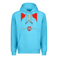 Ocean Blue V For Vendetta Freedom Forever Premium Hoodie - trangStudio