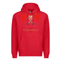 Red V For Vendetta Freedom Forever Premium Hoodie - trangStudio