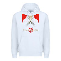 White V For Vendetta Freedom Forever Premium Hoodie - trangStudio