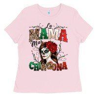 Bubblegum Pink La Mama Mas Chingona Ladies Tee - texasbilliewilder