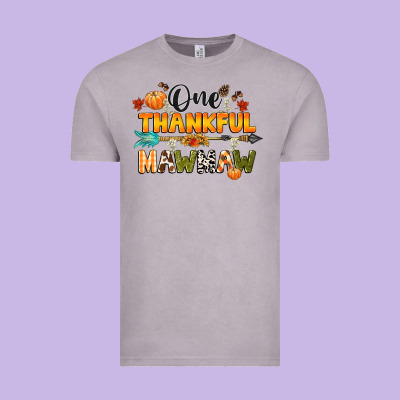 One Thankful Mawmaw Vintage Tee Designed By Cowgirlartshop