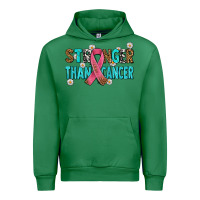 Emerald stronger than cancer with cancer ribbon Urban Hoodie - AdoDesignShop