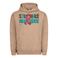 Pigment Burro stronger than cancer with cancer ribbon Urban Hoodie - AdoDesignShop