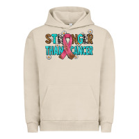 Pigment French Oak stronger than cancer with cancer ribbon Urban Hoodie - AdoDesignShop