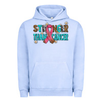 Pigment Grape Ice stronger than cancer with cancer ribbon Urban Hoodie - AdoDesignShop