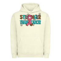 Pigment Pistachio stronger than cancer with cancer ribbon Urban Hoodie - AdoDesignShop