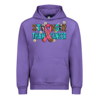 Stronger Than Cancer With Cancer Ribbon Urban Hoodie | Teevron