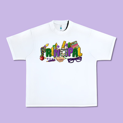 Principal Mardi Gras Cowgirl Urban Heavy Tee Designed By Cowgirlartshop