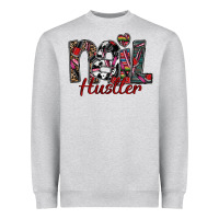 Heather Grey nail hustler Heavyweight Sweatshirt - SublimationCraftShop