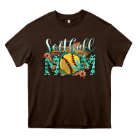 Chocolate Brown Softball Mom Heavy Core Tee - Bettercallsaul