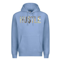 Colony Blue Hustle 100 Dollar Bill Christmas Gift entrepreneur Premium Hoodie - trangStudio