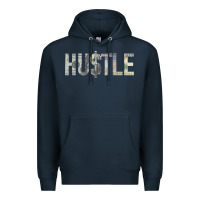 Navy Hustle 100 Dollar Bill Christmas Gift entrepreneur Premium Hoodie - trangStudio