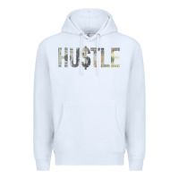 White Hustle 100 Dollar Bill Christmas Gift entrepreneur Premium Hoodie - trangStudio