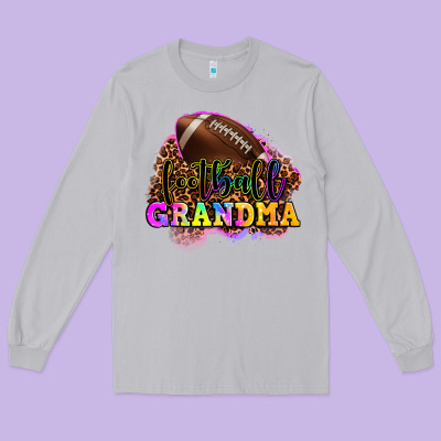 Football Grandma Long Sleeve Tee Designed By Oliviacreatesart