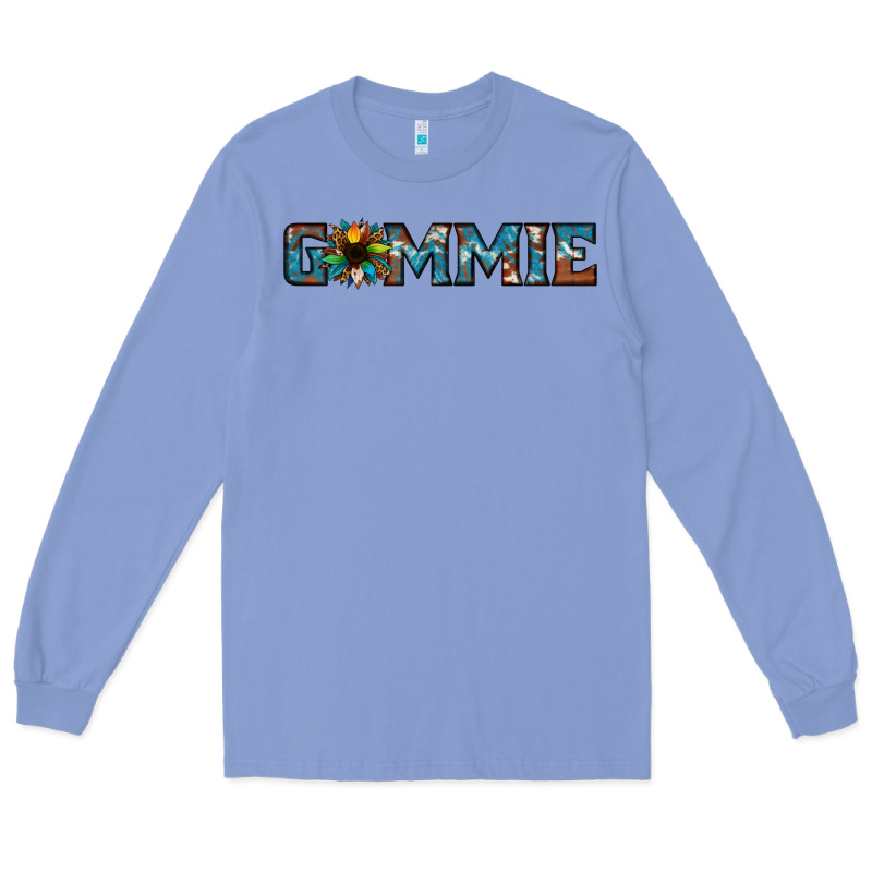 Gammie Sunflower Cowhide Long Sleeve Tee by Jasminsmagicworld | Teevron