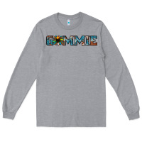 Heather Grey gammie sunflower cowhide Long Sleeve Tee - Jasminsmagicworld