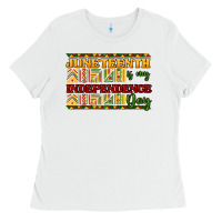 White juneteenth is my independence day Ladies Tee - NancyCooperArtShop